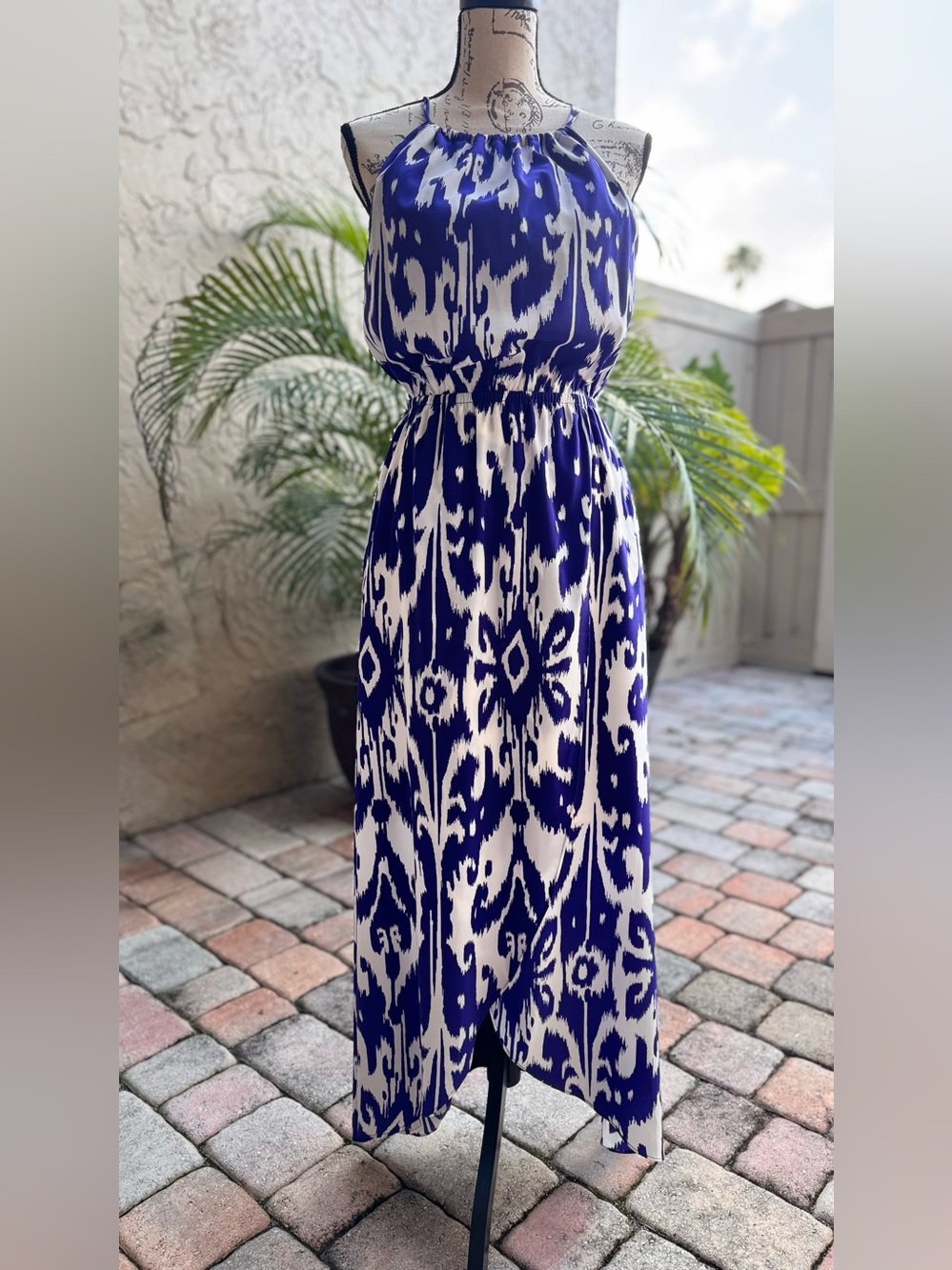 Athleta Blueish Purple & White Dress, Small